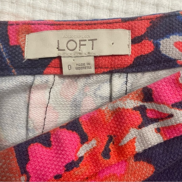 Ann Taylor LOFT Womens Floral Textured Straight Pencil Skirt Size 0 - Picture 5 of 9
